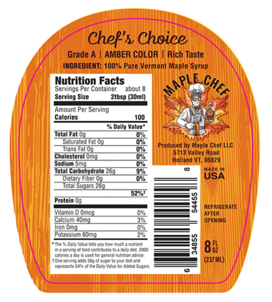 Chef's Choice Amber Maple Syrup